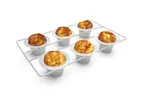 Fox Run 4757 Popover-Pfanne, 6 Tassen, 5,3 x 21,4 x 38,1 cm, silberfarbener Edelstahl