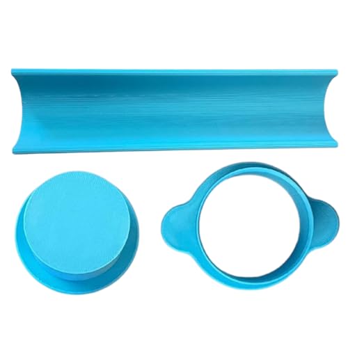Backform, Kreise, Cake-Pop-Form-Set, Ausstecher-Set für einheitliches Backen und Dekorieren, bäckerfreundlich, themenbezogener Leckerli-Maker, blau, 3 Stück, für Muffins, Fondant, Schokolade