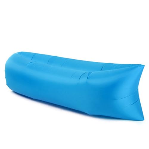 Hiseng Aufblasbares Sofa, Tragbares Luftsofa Luftsack Wasserdichtes Air Lounger Aufblasbare Luft Sofa Couch für Outdoor Strand Camping Reisen Park Musikfestivals - 5 Farben (Blau,220x70cm)