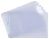 EC Kartenhülle Soft transparent 10 Stück 60x90mm Schutzhülle NEU Kreditkarte Visitenkartenhülle Bankkarten Ausweisetui