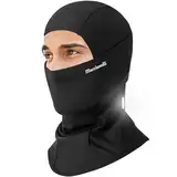 MACCIAVELLI® Sturmhaube Fahrrad Ski Motorrad - Balaclava Skimaske für Herren & Damen - Sturmmaske Skimütze für Fahrradfahren im Winter - Maske Schwarz