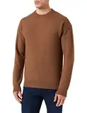 JACK & JONES Herren JORKEEGAN Knit Crew Neck LN Pullover, Malt Ball, XXL