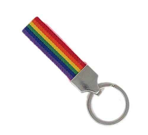 GOS Best Supplies Schlüsselanhänger Regenbogen für Herren und Damen, LGTBI LGBTQ Pride Accessoires Keychain