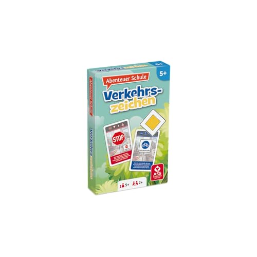 ASS Altenburger 22572844 Abenteuer Schule-Verkehrszeichen, Grün,rot