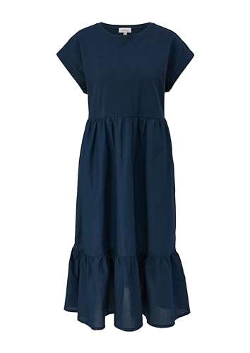 s.Oliver Damen 2151022 Maxi Kleid, blau 5884, 42