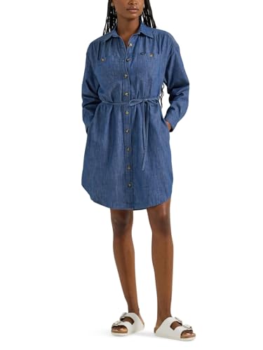 Lee Damen Legendary Shirred Frontier Dress Lässiges Kleid, Wochenendhütte, Klein