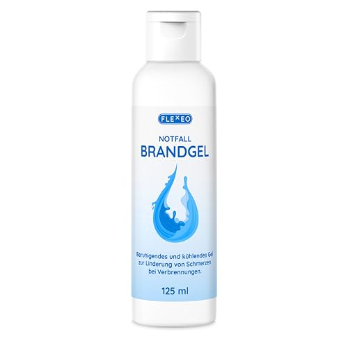 Notfall Brandgel bei Verbrennungen 125 ml - kühlendes Verbrennungsgel bei Brandverletzungen, Gel bei Brandwunden, Brandsalbe, Verbrennungssalbe, Brandwundgel