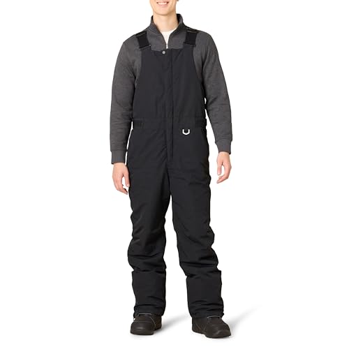 Amazon Essentials Herren Wasserbeständiges isolierte Schnee-Latzhose, Schwarz, XXL