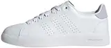 adidas Damen Advantage Premium Leather Shoes Schuhe, Cloud White/Cloud White/Silver Dawn, 41 1/3 EU