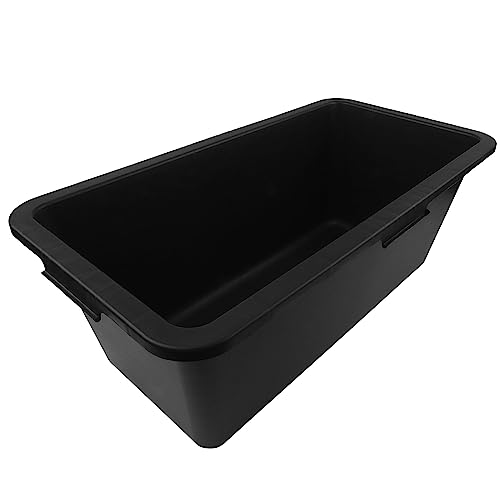 BAUSTER® Bauwanne Kunststoff Schwarz – 40 Liter – robuste Mörtelwanne für Baustelle, Garten, Renovierung – bruchsicher & frostfest – rechteckig