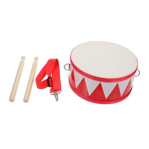 Gatuida 1 Satz kleine Trommel für winzig Instrument sensorisches früh kinderschlagzeug kindertrommel trommeln für Trommelschlinge Musikspielzeug hölzern rot
