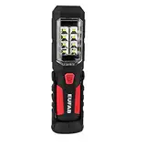 EUFAB 13496 LED Akku-Werkstattleuchte, aufladbar, mit SMD-LEDs, Black