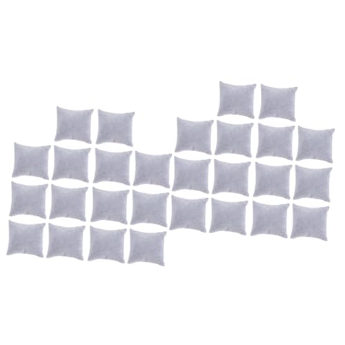 CAXUSD 28stücke Teiliges Schmuckdisplay Kissen Für Armbänder Und Uhren Graues Samtmaterial Stabiler Halter Für Schmuckkollektionen Geeignet Für Armbänder Uhren Und Accessoires