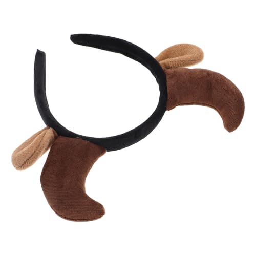 CALLARON Nettes Kuhhorn -stirnband Für Kinder Darstellungen Lustige Foto -requisiten Entzückende Haarzubehör Für Mädchen Kreatives Gesicht Wash Stirnband