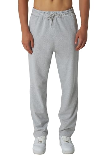 ROSS CAMP Jogginghose Herren – Sporthose Herren Lang Baumwolle, Freizeithose Trainingshose, Sport Hosen Männer, Sweatpants Jogger, Laufhose Baumwoll Breite Modern (Grau, XL)