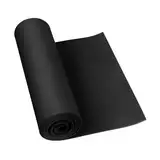 Do²ping Schwarz Eva Foam 5mm, EVA Schaumstoff für Cosplay, 35.5x150cm mit hoher Dichte 86kg/m3 Eva Schaumstoffplatte für Kunsthandwerk Kostüm DIY Projekt (5mm Schwarz)