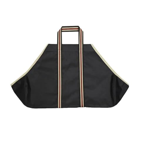 JKELPV Allzweck Korb Tragetasche für Holzscheite aus Segeltuch, langlebige Holztasche, Teile für Kaminöfen, Brennholzhalter mit Griffen für Camping Brennholzkorb