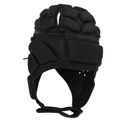 Rugby -Schutzhelm Eva Schwamm Gepolsterter Kopfschutz Atmungsaktiven Fußball -gepolsterten Helm für Skating Skifahren L (L)