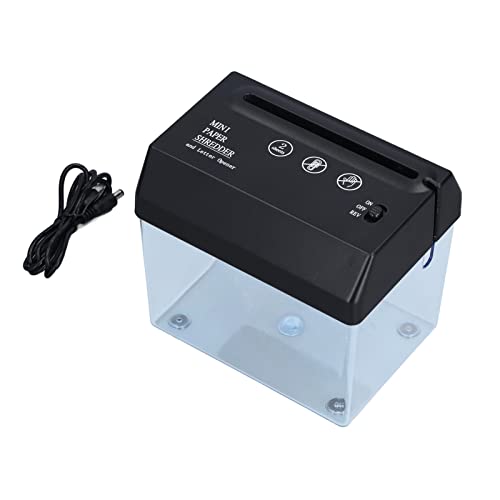 Mini-Aktenvernichter, Tragbare Papiermühle, Dokumentendatei, USB-Aktenvernichter, Vollständig Transparent, Stumm, Kompakter Elektrischer Aktenvernichter, Desktop-Aktenvernichter für Schule, Büro, Heim