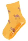 Sterntaler Fli Fli AIR Kamele - Fliesen Flitzer Unisex - Stoppersocken mit rutschfester Sohle - Fliesensocken mit Motiven - mattgelb, 28