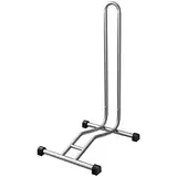 WELLGRO® Fahrradständer - Stahl, sicherer Stand - Farbe silber