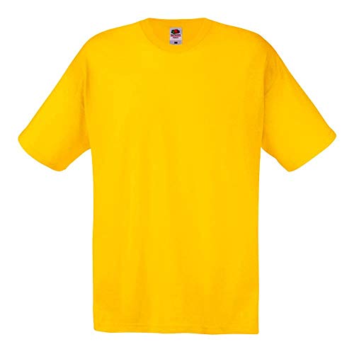 Fruit of the Loom - T-Shirt 'Original T' / Yellow, XXL