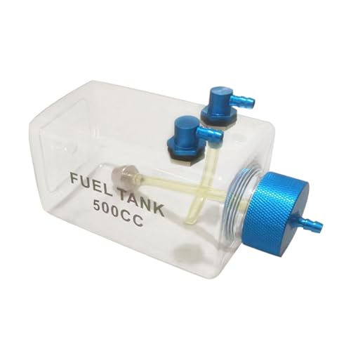 Perfeclan RC-Flugzeug-Kraftstofftank, transparenter Kraftstofftank für Flugzeuggas-Flugzeugteile, 500CC