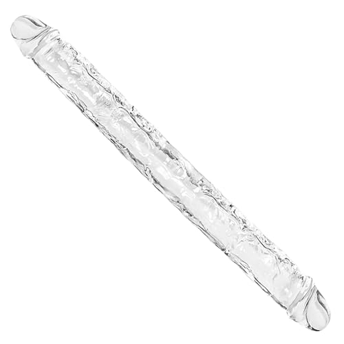 30cm Realistischer Doppeldildo Flexibler Klarer Penis Langer für Lesbische, Anal G Punkt Stimulator Dildo, Sex Spielzeug für Frauen Männer Paare Extreme