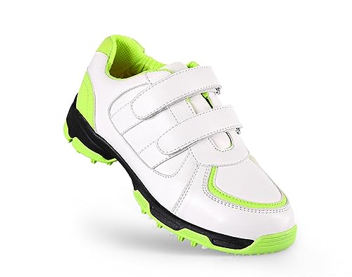 Ybberik Spikelose und wasserdichte Golfschuhe Mit Klettverschluss für Jungen und Mädchen, Kinder und Jugendliche