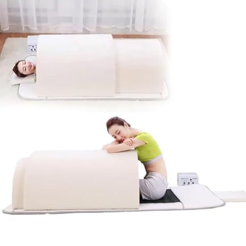 Infrarot-Sauna-Kuppel, Technologie ohne EMF, 360°-Ferninfrarottherapie, professionelle Infrarotsauna für eine Person, Germanium, Turmalin, Bian, Jade-Energiesteine,White