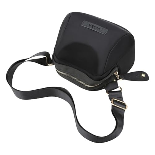 Zestivra Geldumtausch für Frauen, Schultertasche mit Schultergurten für Männer, mit mehreren Taschen und hoher Kapazität, Schwarz, groß, Consulte la descripción