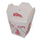 Chinese Take Out Boxes PAGODA 8 oz / Half Pint Party Favor and Food Pail by Fold Pak