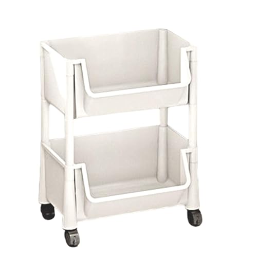 Rollwagen Mit 2/3/4/5 Ebenen Multifunktions Aufbewahrungswagen Servierwagen Movable Cart Rollwagen Organizer Wagen Mehrstufiger Rollwagen Mit 4 Rädern Buchen Für Küche Make-up Badezimmer Büro