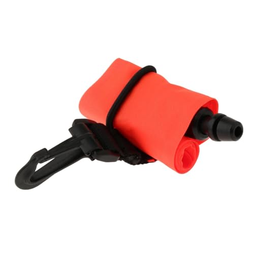 Perfeclan Tauchoberflächenmarkierungsboje SMB, kompakte aufblasbare Tauchboje, Signalröhre für Wassersport, Speerfischen, Unterwasseraktivitäten, Orange