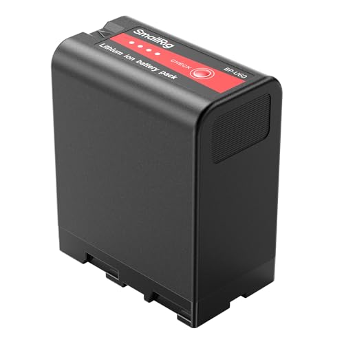 SMALLRIG Batterie für BP-U60, 99Wh / 6800mAh Ersatz für BP-U60 Batterie für Sony FX6, FX9, FS5, FS7, FS5M2, FS7M2, X280, Z280 Camcorder, mit Batterieanzeige - 4670