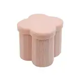 Rebecca Mobili Aufbewahrung Pouf für Kinderzimmer, Faltbarer Pouf, Rosa, Polyesterstoff MDF, Gepolstert, mit Deckel, für Spielzeug Notizbücher - Maße HxBxT: 40 x 40 x 40 cm - Art. RE7064