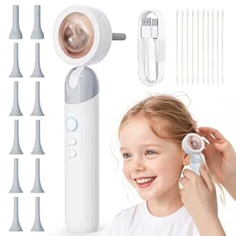 Ohrenschmalz Entferner Otoskop, Temodu 1080P Ohrenreiniger mit kamera, 1,38-Zoll-HD-IPS-Display, 3 Beobachtungsmodi, Diagnostikleuchte mit 4 LED Leuchten, für Windows & Android MacOS.