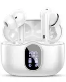 Bluetooth Kopfhörer, Kopfhörer Kabellos Bluetooth 5.3 Sport In Ear Kopfhörer mit 4 Mikrofon, 40 std Spielzeit, LED-Anzeige, ENC Lärmreduzierung, HiFi Stereo Ohrhörer für Arbeit und Studium