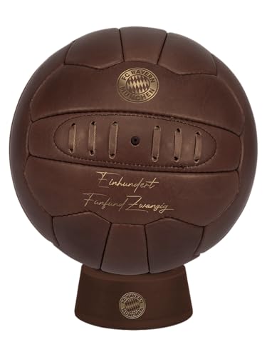 FC Bayern München I Lederball Retro 125 Jahre I Braun I Deko