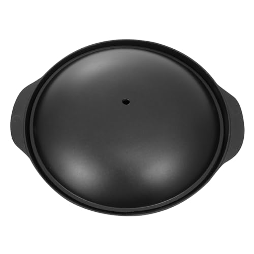GREENADSCAPE 1satz Aluminium Casserole Mit Deckel Für Braised Chicken Und Reis Antihaftbeschichtung Für Zuhause Schwarz