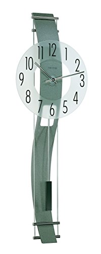 Hermle Uhrenmanufaktur Wanduhr, Holz, Grau, 80,5cm x 27cm x 11cm