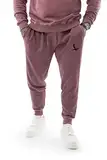 LAVENZO® - Hose für Herren, 100 % Baumwolle, Tracksuit Elegante Hose, Freizeitkleidung in Übergröße, Sportanzüge Vintage Jungen, Geschenkidee Geburtstag, rot, 56