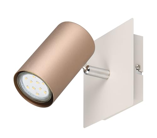Trio Leuchten Wandspot Marley 802400165, Metall Coffee/Warm Grey, exkl. 1x GU10