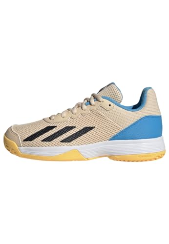 Adidas Unisex Kinder Courtflash Tennis Shoes Sneaker, Crystal Sand Core Black Blue Burst