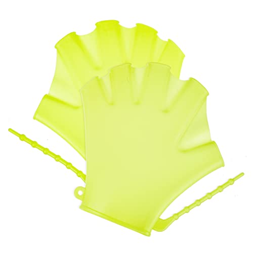GANAZONO 2Stücke Schwimmhandschuhe für Schwimmausrüstung Atmungsaktive Tauchhilfshandschuhe Unisex Schwimmausbildung für Anfänger für Wasseraktivitäten und Surfen