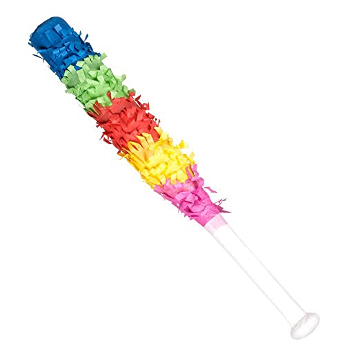 Boland 30901 - Pinata Schläger, Länge 43 cm, Mehrfarbig, Stock für Schlagpinata, Party, Geburtstag, Süßigkeiten, Geschenke, Pinata Zubehör