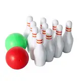 Baby Puppenhaus Bowling Set Simulation Sportartikel Outdoor Miniatur Modellbausatz Inklusive 10 X Flaschen Und 2 X Bowling