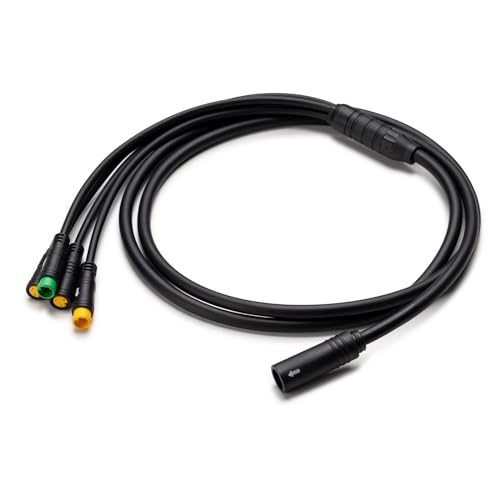 E-Mangue 1T4 Kabel Ebike 8 Pin für BAFANG BBS01B BBS02B BBS HD Mid Drive Motor, Wasserdichtes Verbindungskabel mit Display Bremse Daumendrücker Elektrofahrrad Umbausätze Zubehör