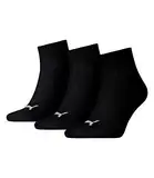 PUMA Unisex Quarter Training Socks (3 Pairs), Schwarz, 39-42 EU