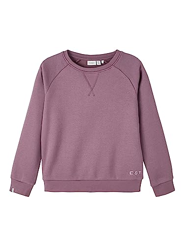 NAME IT Mädchen NKFMALOU LS Sweat BRU NOOS Sweatshirt, Arctic Dusk, 146/152